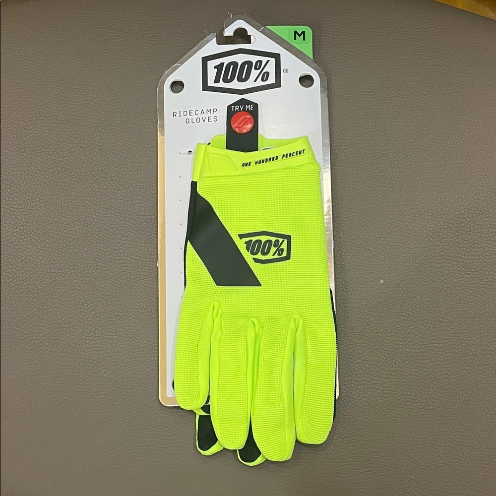 NWT 100% Men’s Ridecamp Cycling Gloves. - Multiple sizes. (G30)